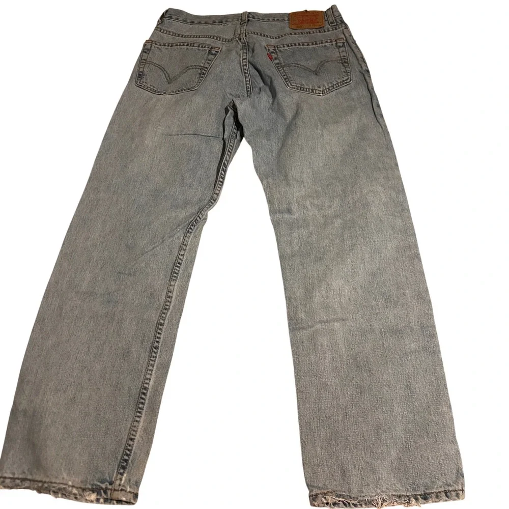 Y2K‎ Levis 505 Regular Fit Jeans Mens 33x30 Light Wash Blue Straight Leg Denim